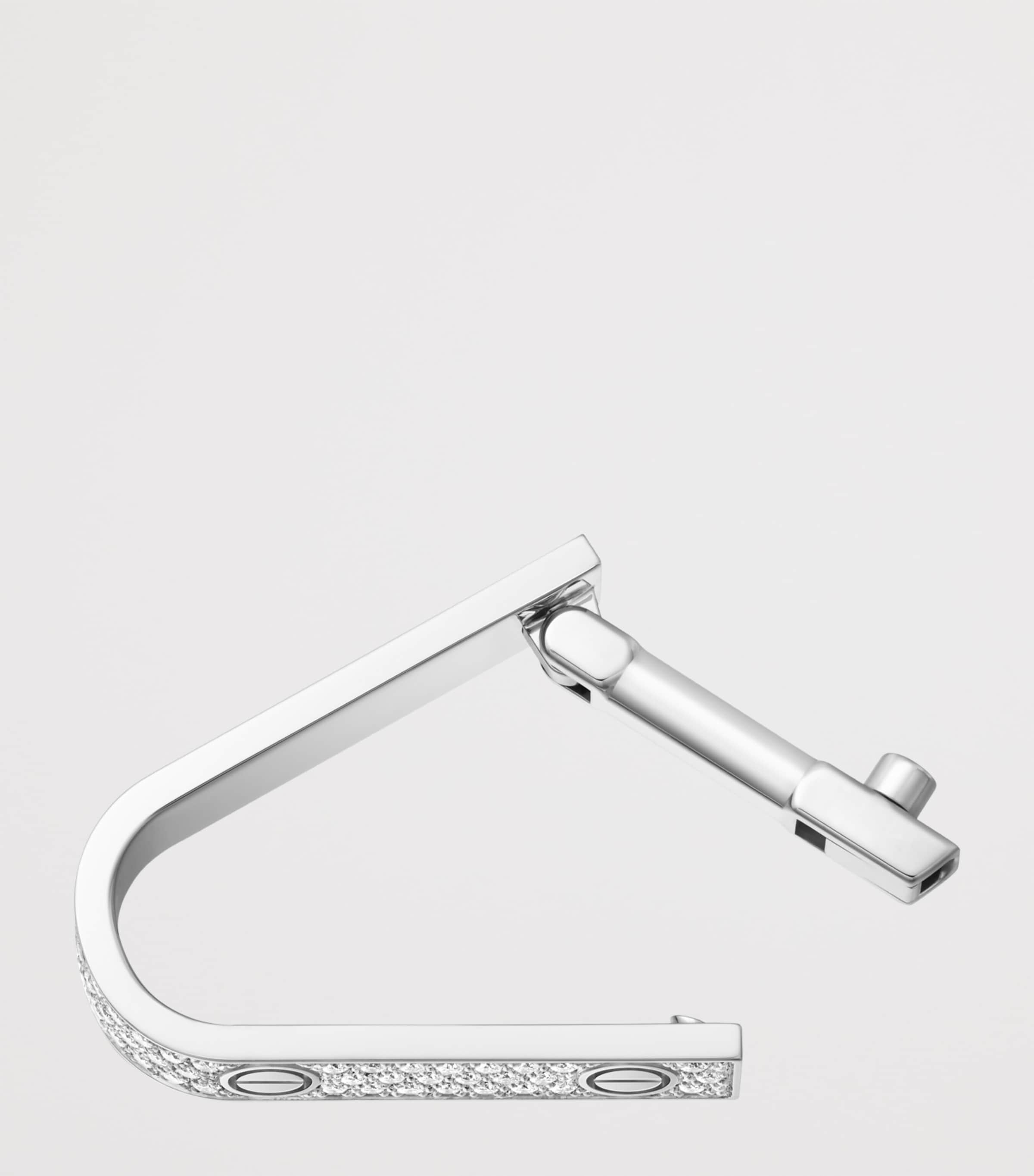 White Gold and Diamond LOVE Cufflinks