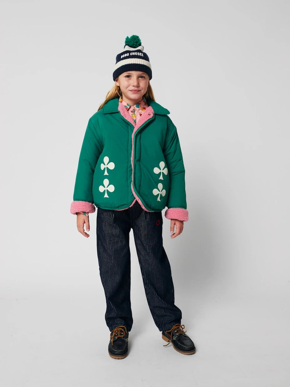 Bobo Choses - Clover reversible padded teddy jacket
