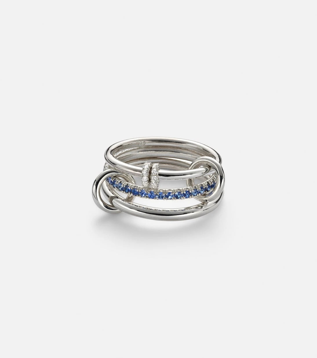 Spinelli Kilcollin - Raneth sterling silver ring with sapphires and diamonds