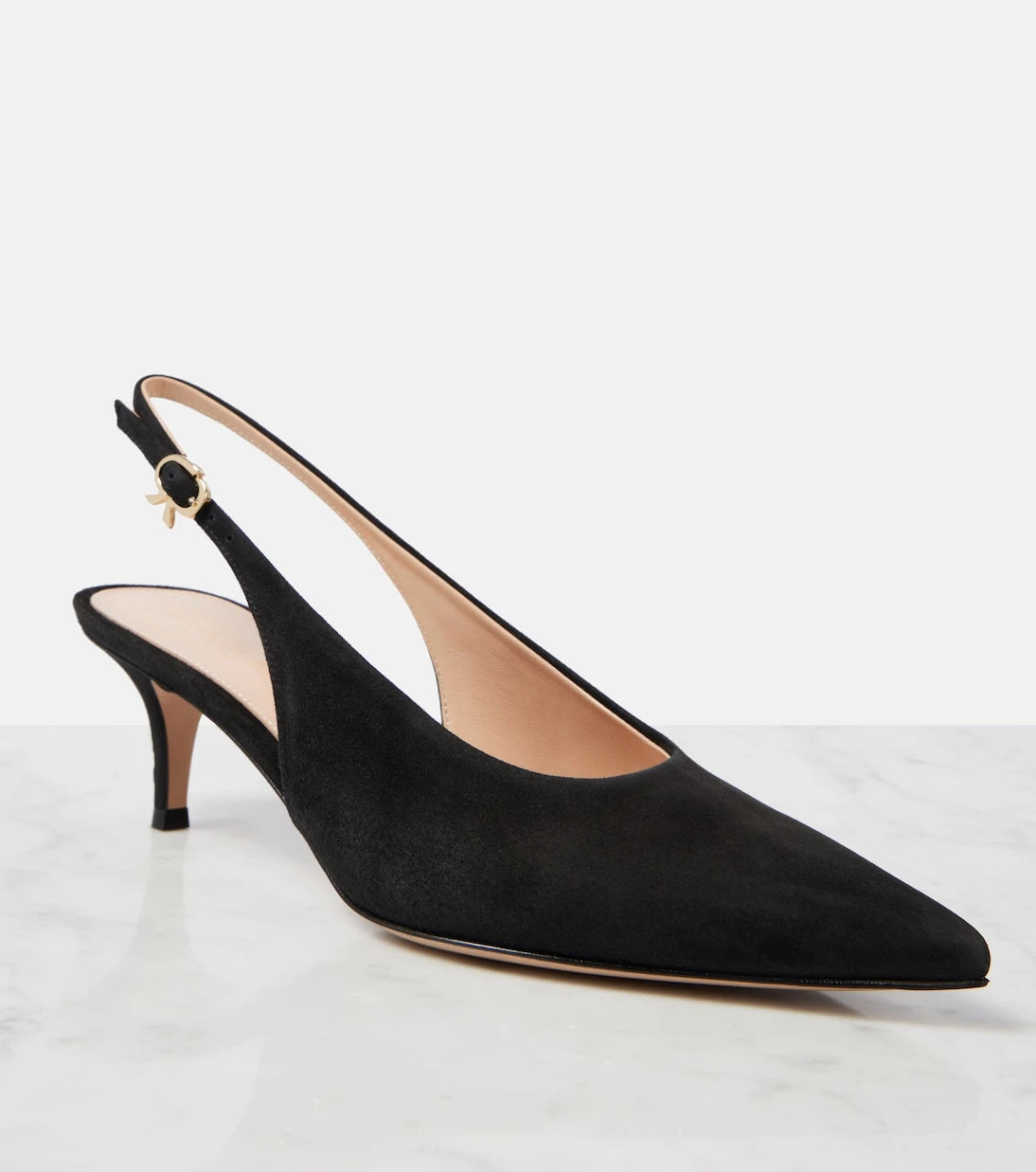 Gianvito Rossi - Robbie 55 suede slingback pumps