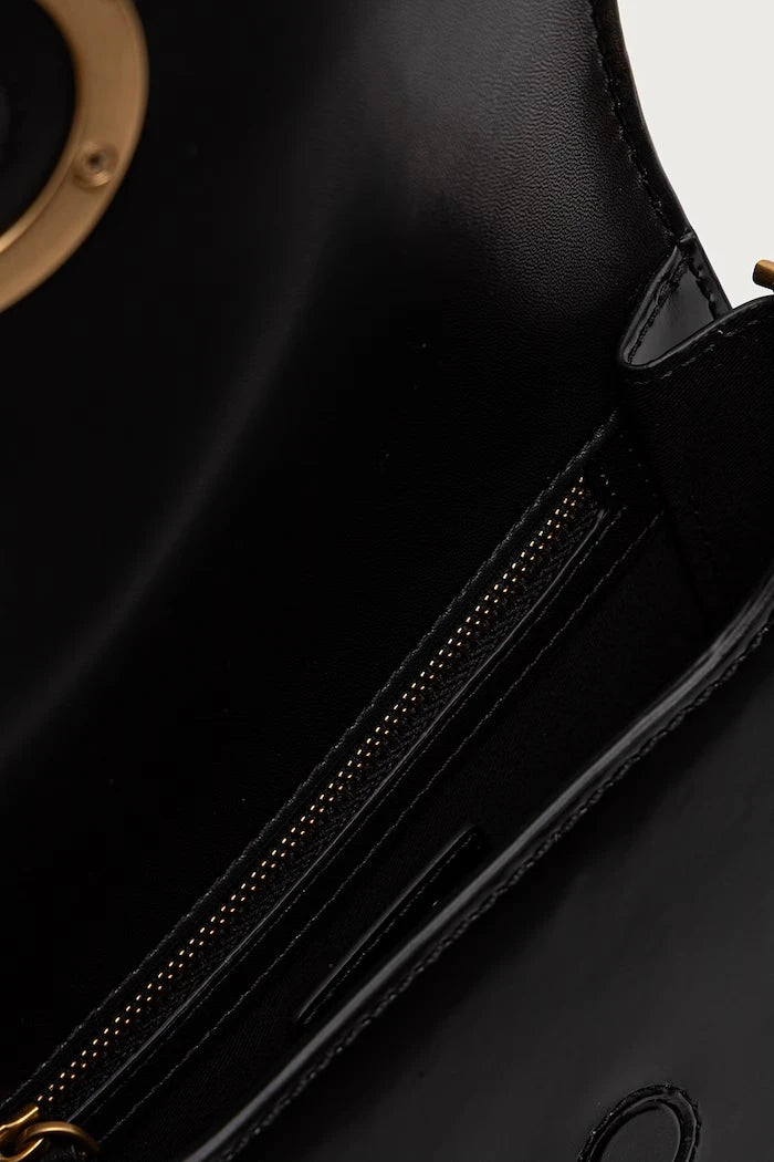 Pinko kadın deri crossbody çanta