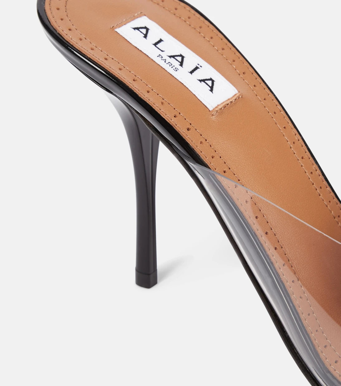 Alaïa - Le Cœur Abstrait 90 patent leather mules