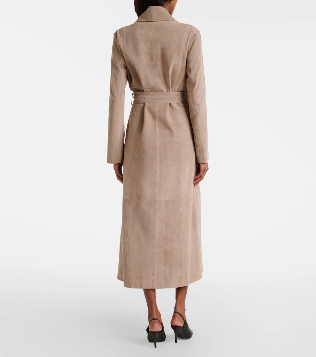 Nour Hammour - Gallery suede coat