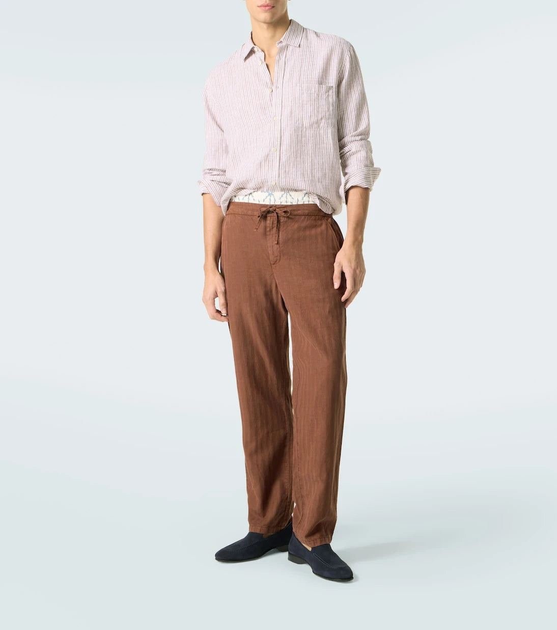 Frescobol Carioca - Telles striped linen shirt