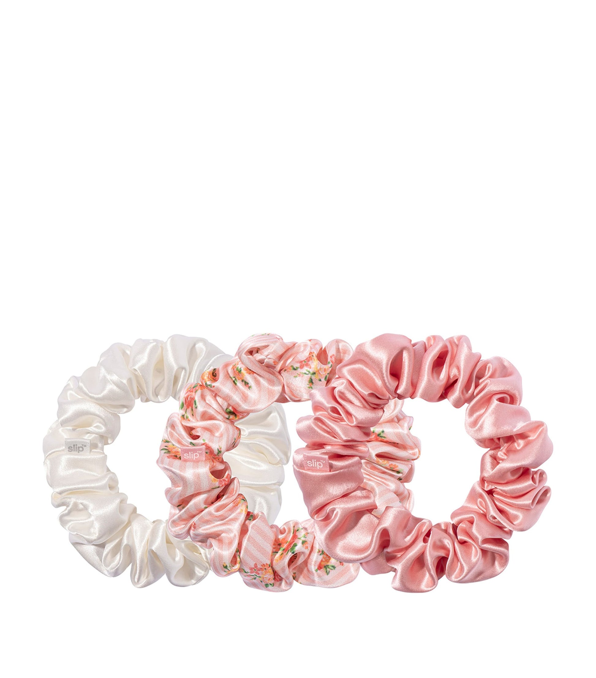 Pure Silk Scrunchies (Set of 3)