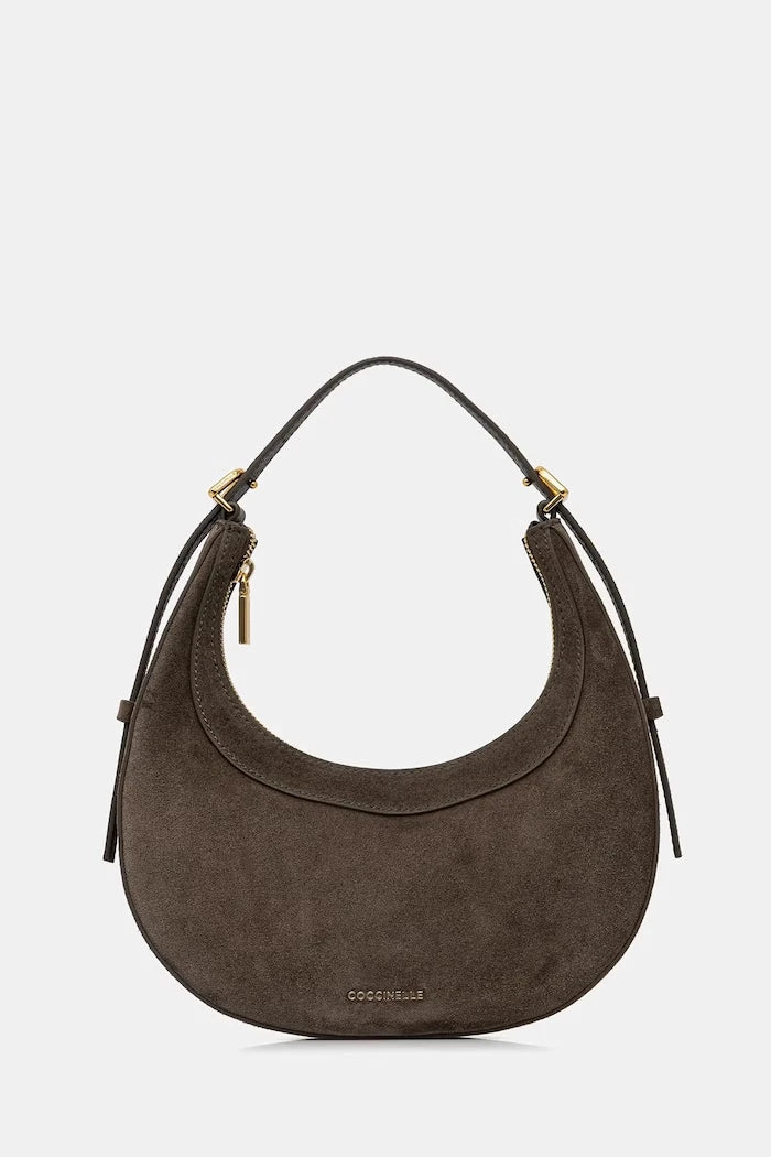 Coccinelle kadın süet crossbody çanta