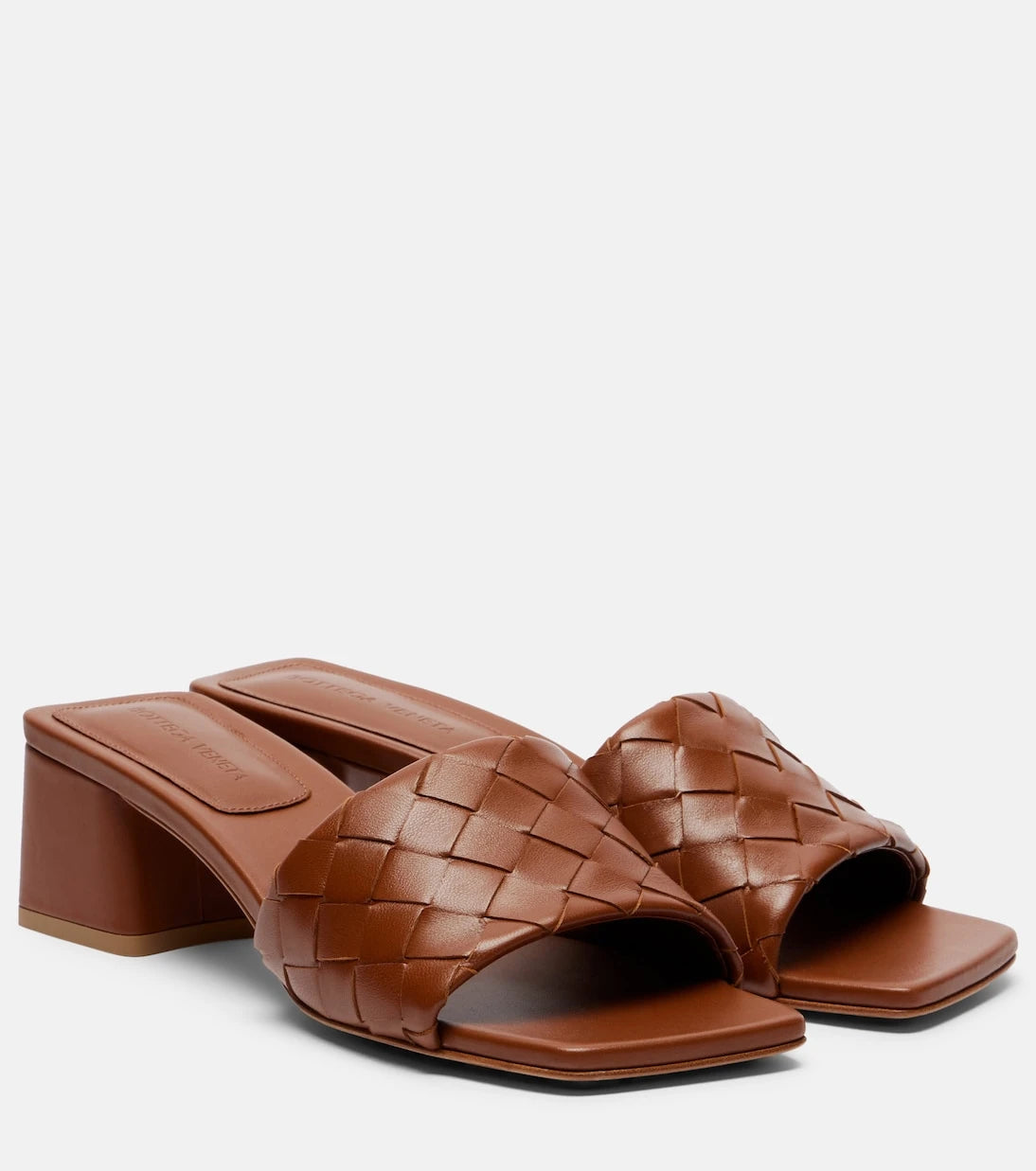 Bottega Veneta - Parco Intrecciato leather mules