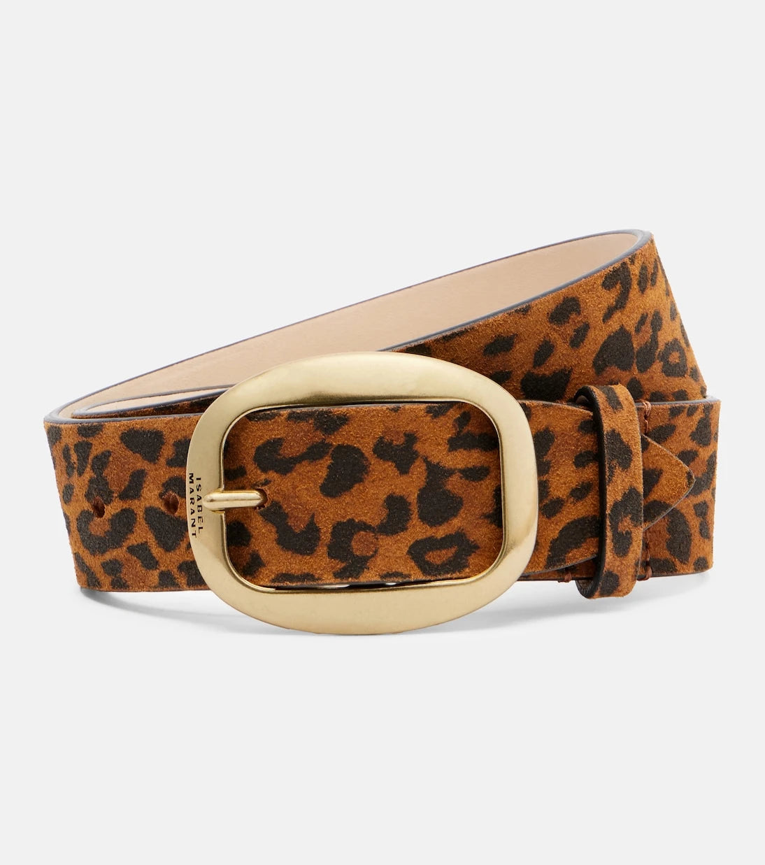 Isabel Marant - Dara leopard-print suede belt
