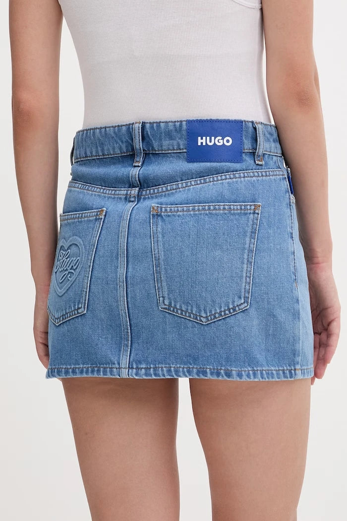 HUGO Blue Denim Galanie_B Etek