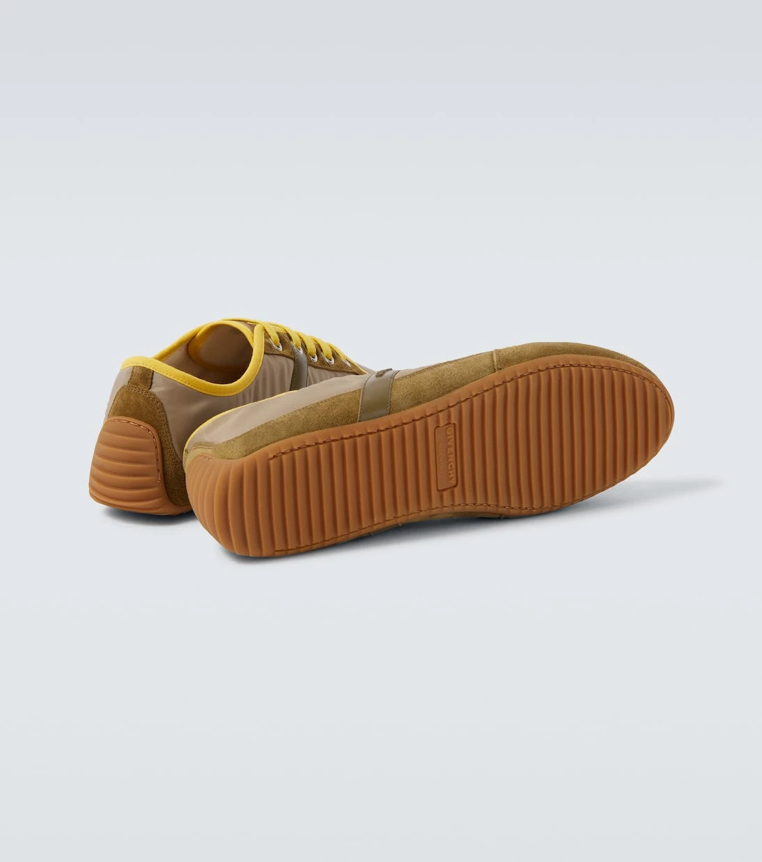 Givenchy - Slim suede-trimmed sneakers