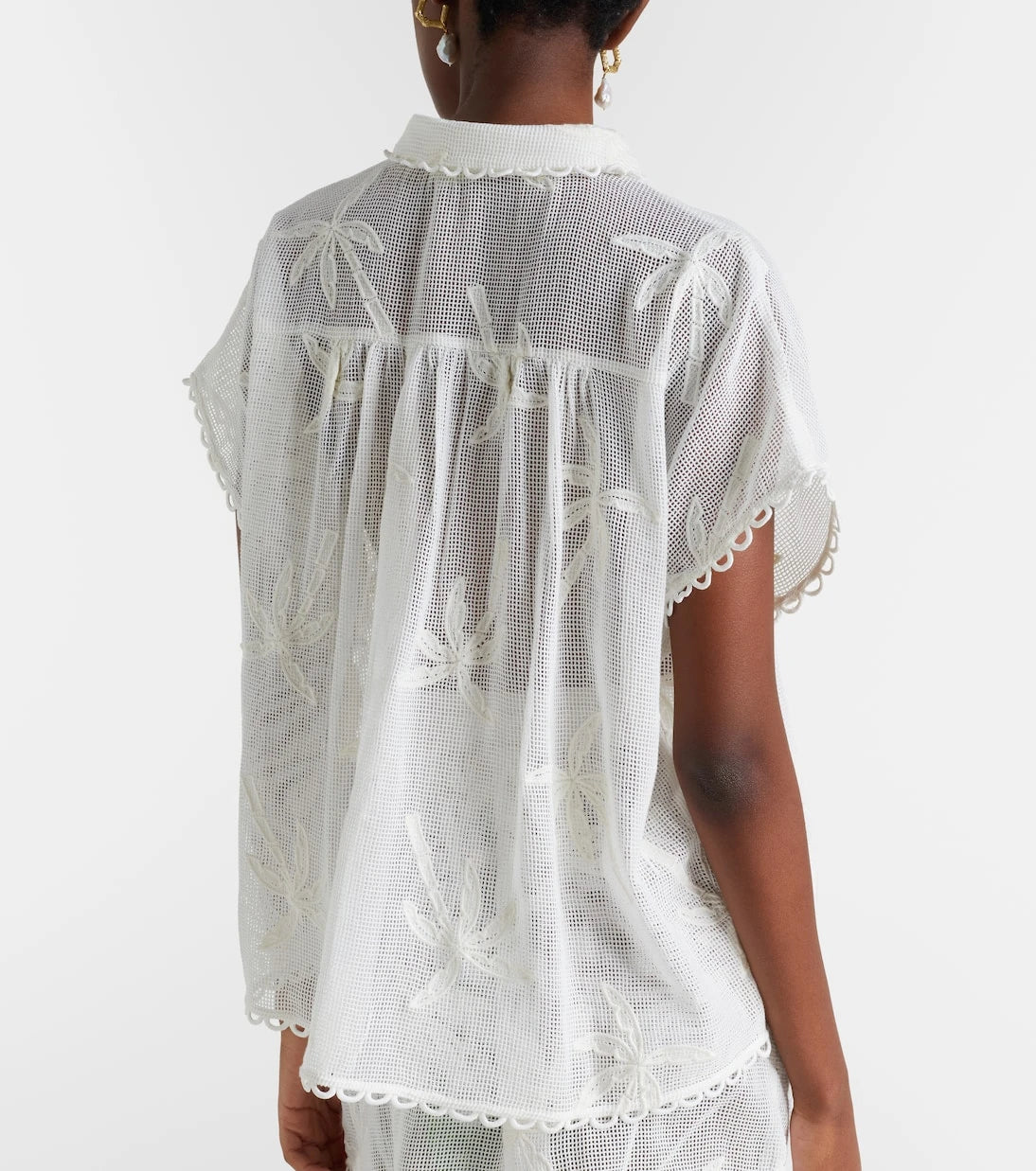 Farm Rio - Embroidered cotton shirt