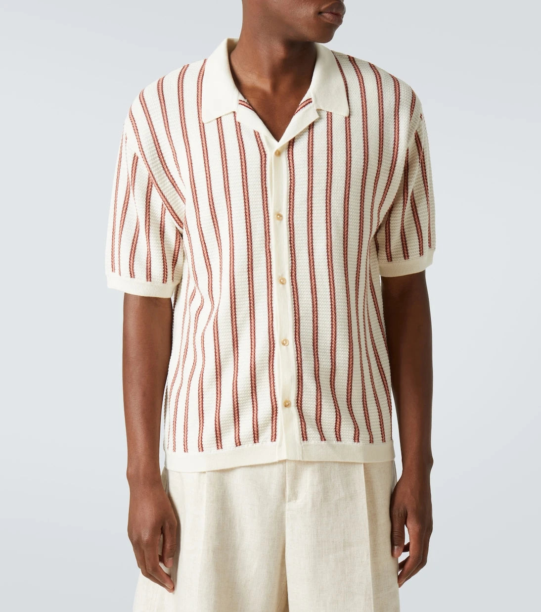 King & Tuckfield - Striped wool shirt