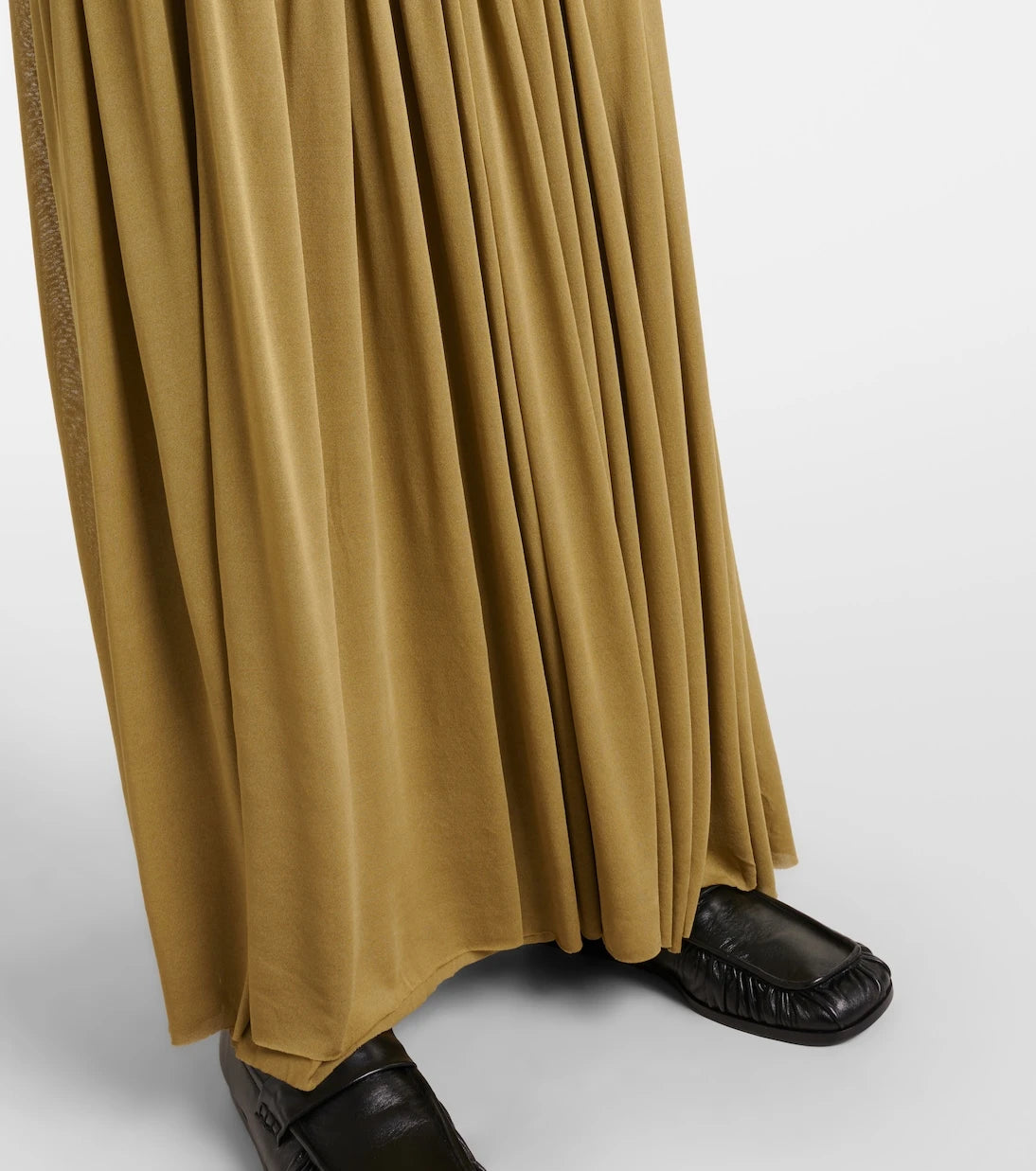 Jil Sander - Shirred plissé maxi dress