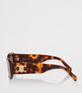 Celine Brown Tortoiseshell Triomphe CL40308U Irregular Sunglasses