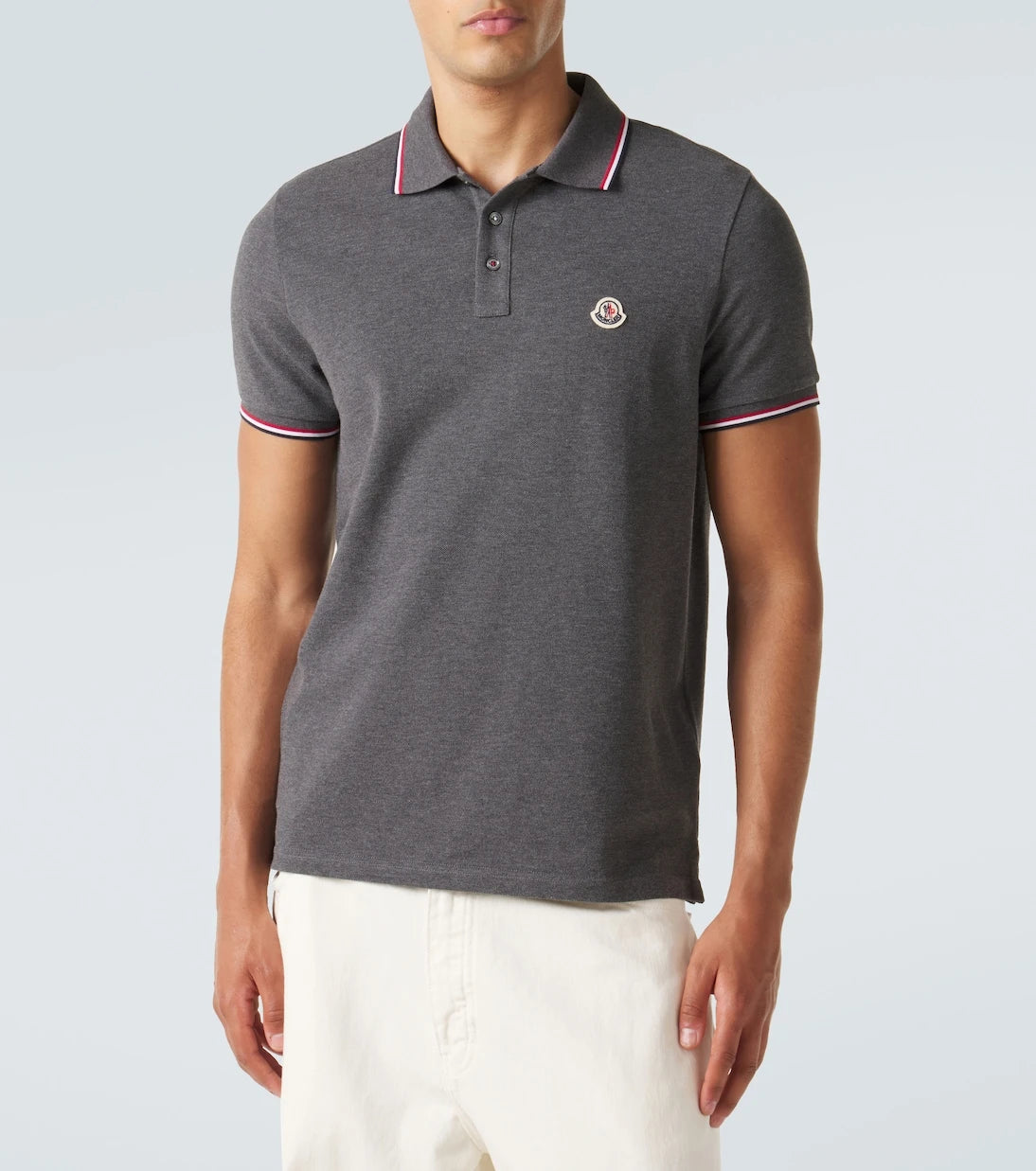 Moncler - Logo cotton piqué polo shirt