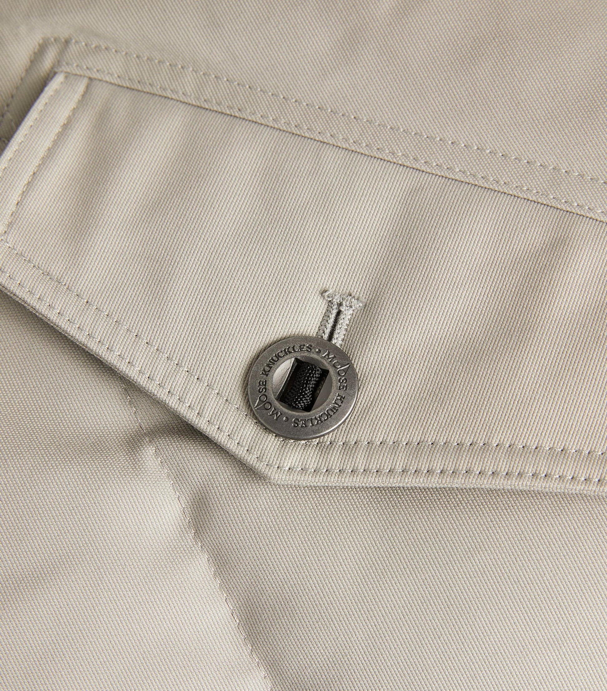 Moose Knuckles Grey Shearling-Trim 3Q Jacket