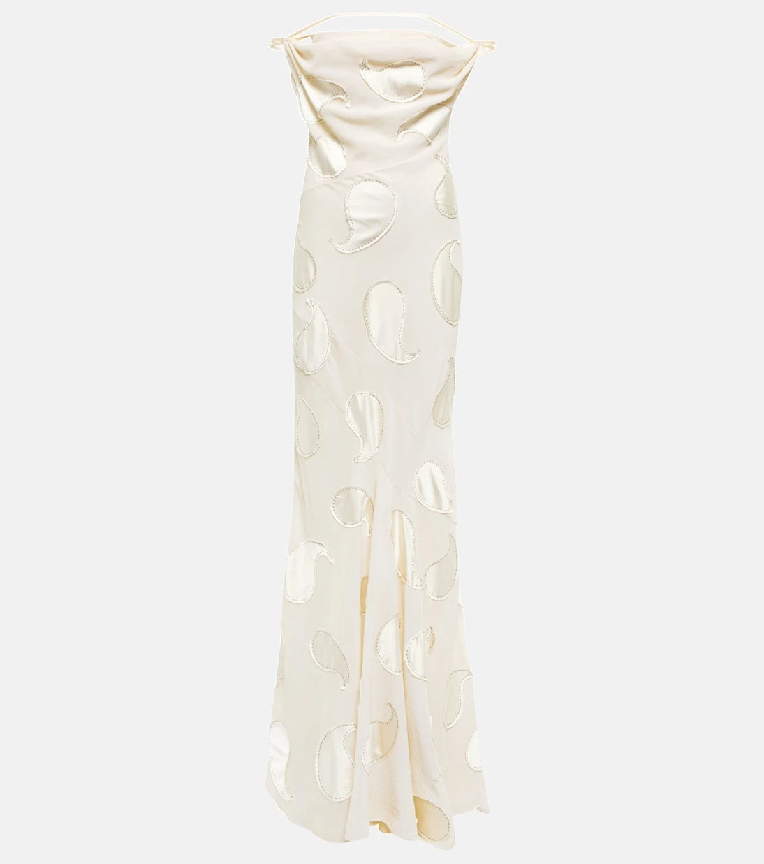 Jacquemus - La Robe Draggiu appliquéd cotton gown