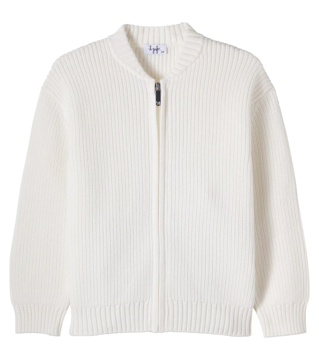 Il Gufo - Ribbed cotton zip-up sweater