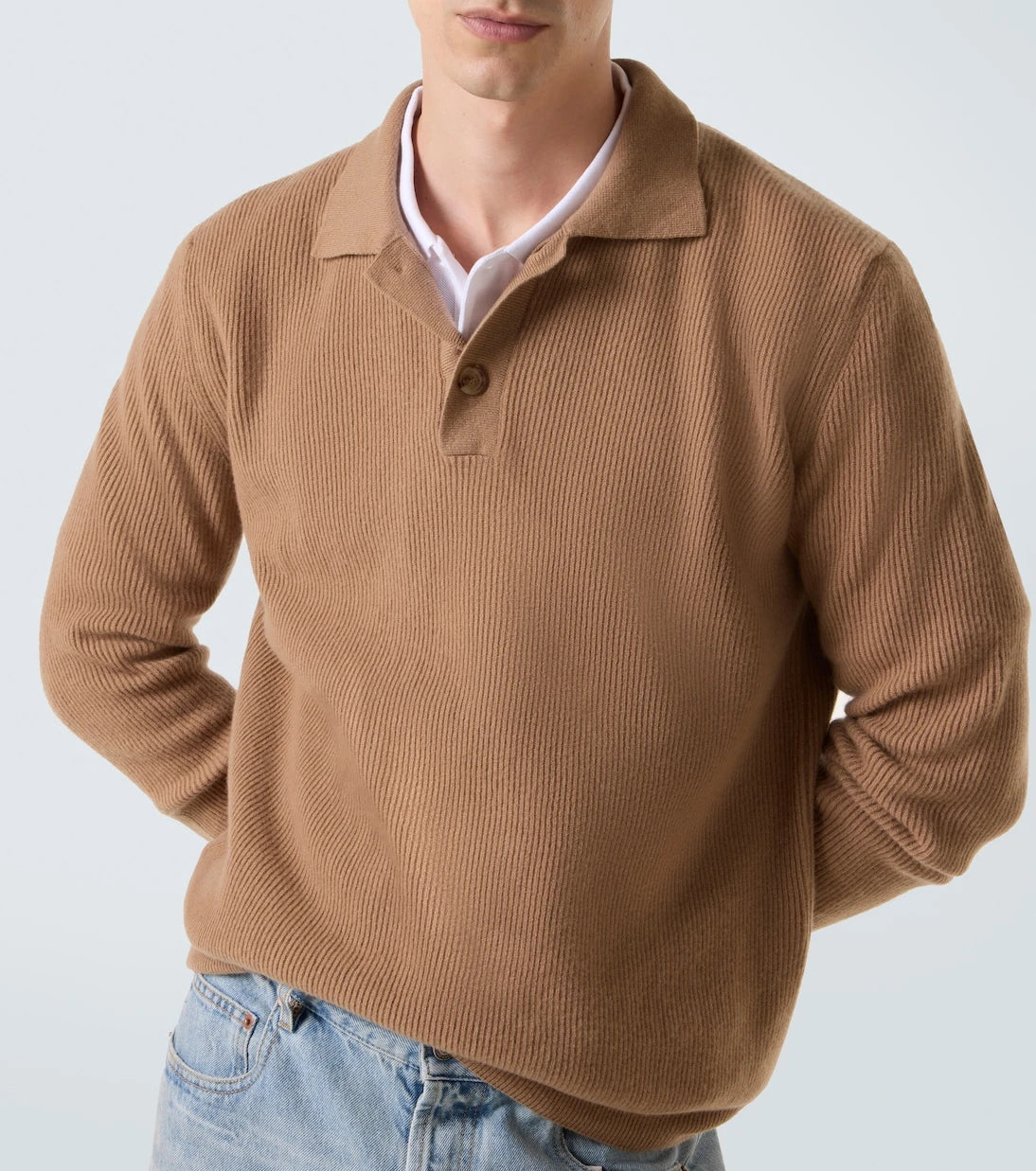 Lardini - Wool and cashmere polo sweater