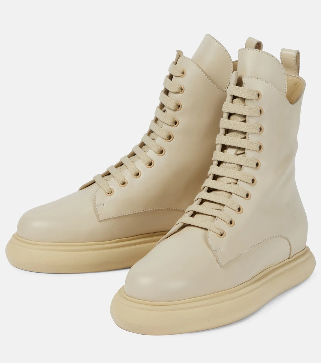 The Attico - Selene leather combat boots