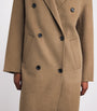 Beige Wool Double-Breasted Deja Coat