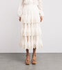 Zimmermann White Broderie Anglaise Lucky Midi Skirt