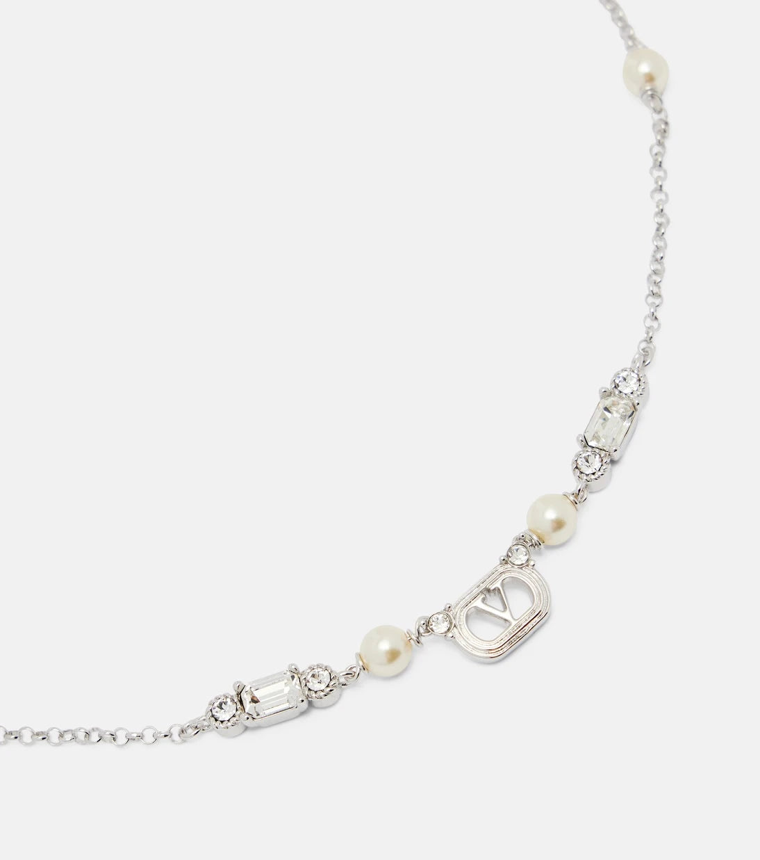 Valentino - Ovalette Swarovski®-embellished necklace