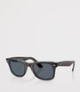 Brown Acetate Wayfarer Sunglasses