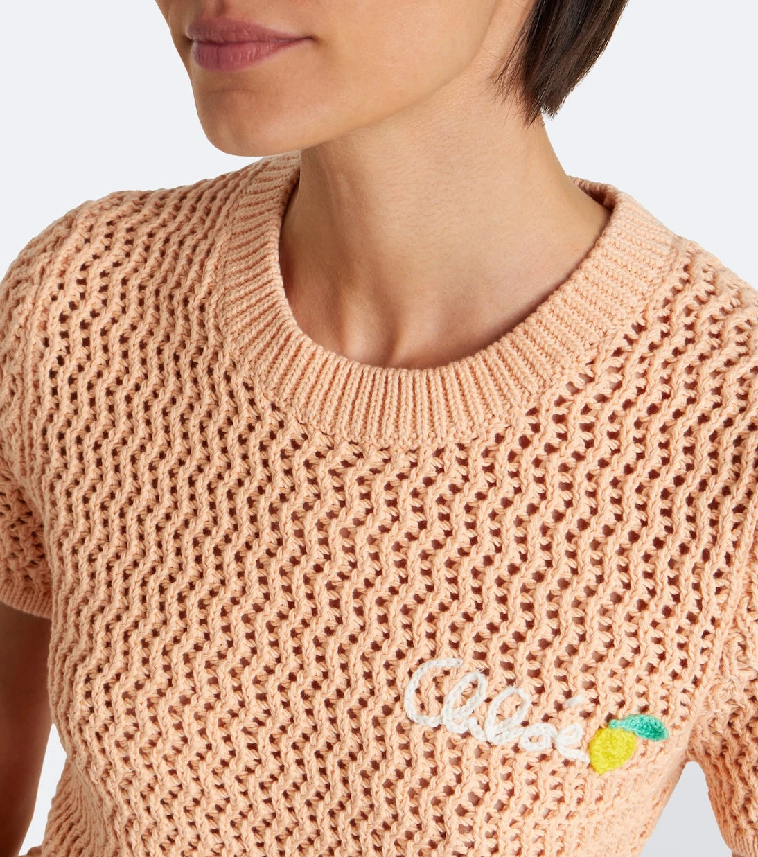 Chloé - Crocheted cotton top