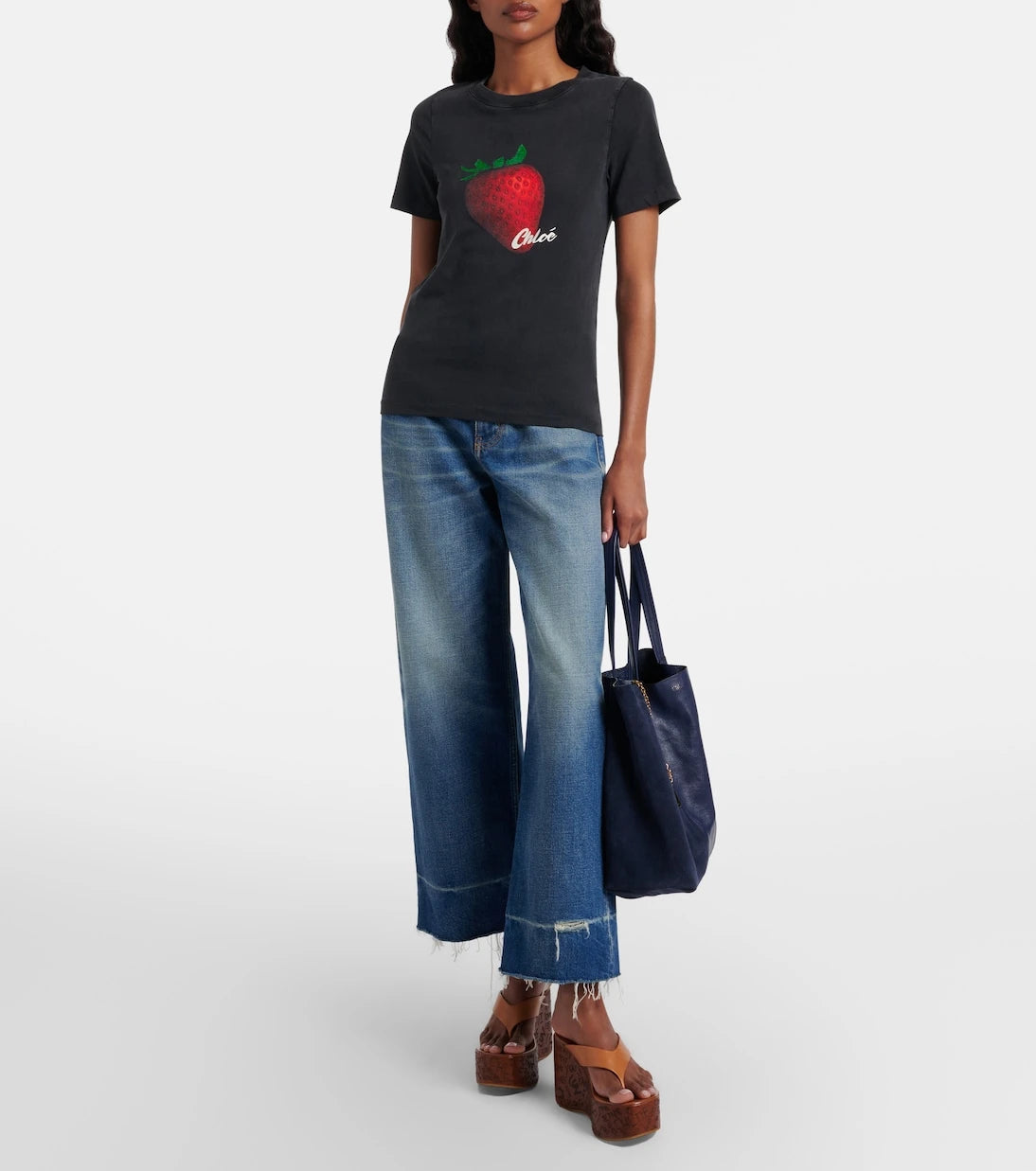 Chloé - Cropped wide-leg jeans
