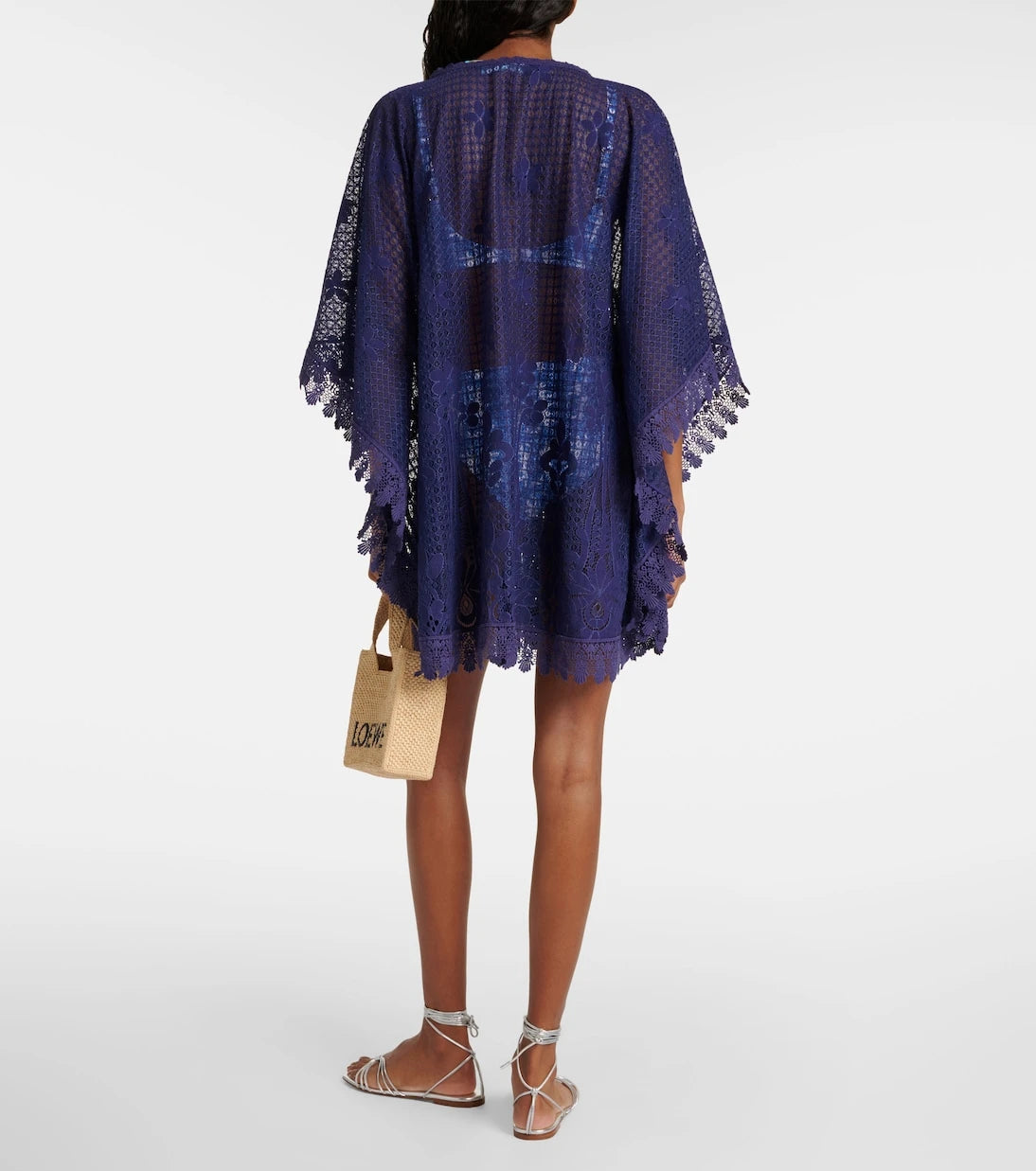 Melissa Odabash - Cindy embroidered cotton-blend kaftan
