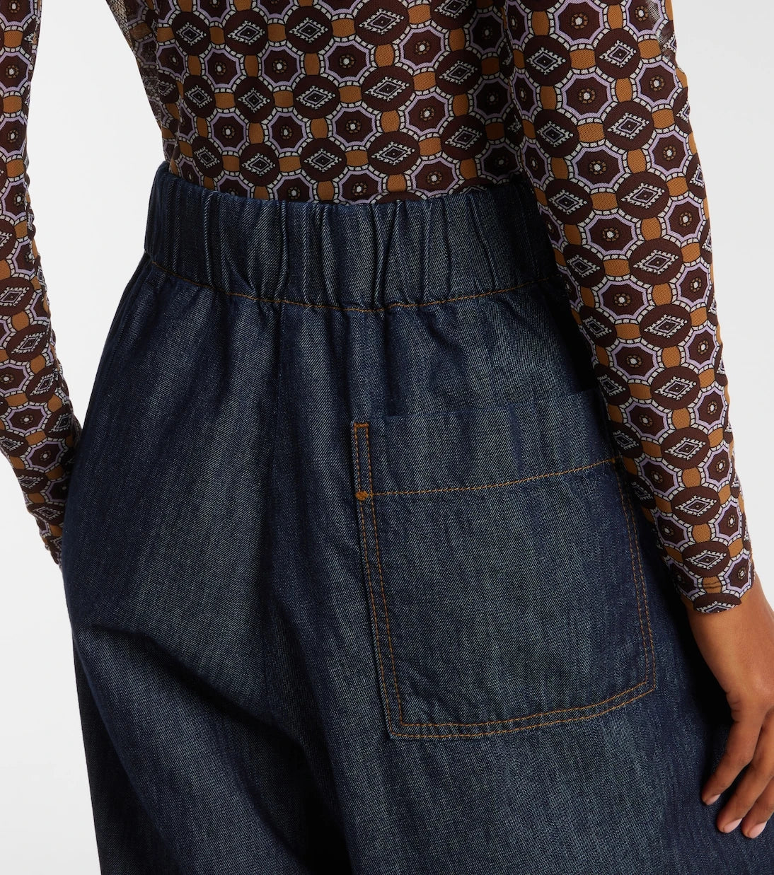 Dries Van Noten - Pleated high-rise wide-leg jeans