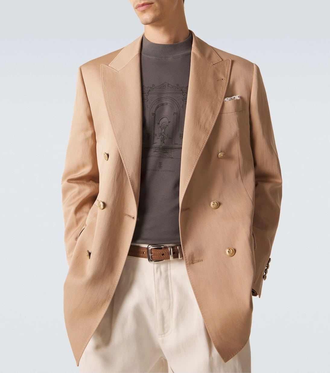 Brunello Cucinelli - Printed cotton jersey T-shirt
