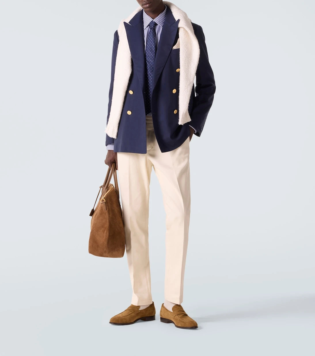Ralph Lauren Purple Label - Gregory kruvaze yün blazer ceket