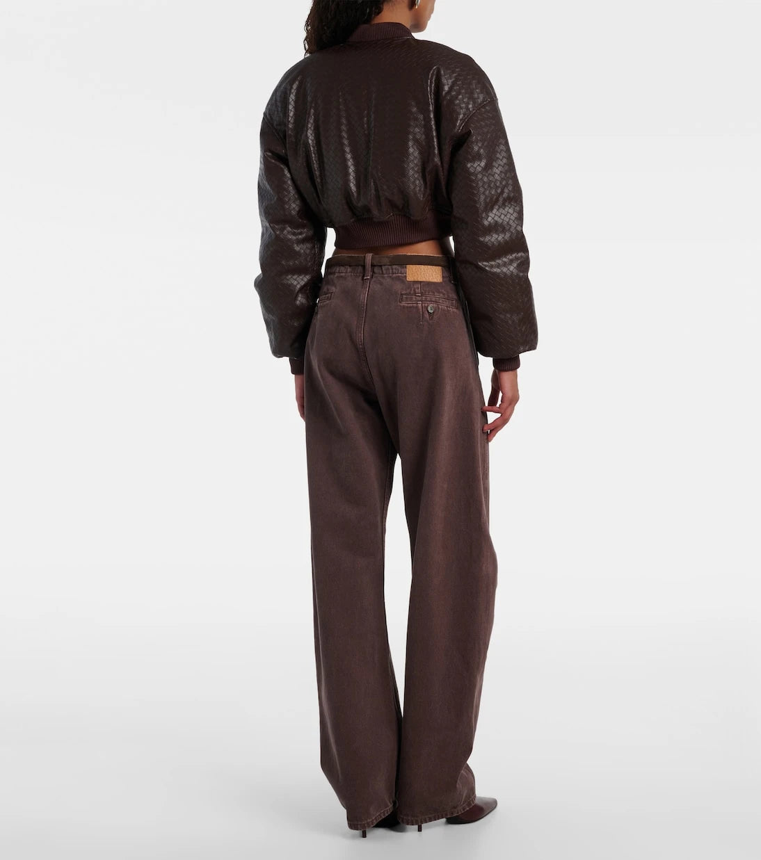 Rotate - Dax cropped bomber jacket