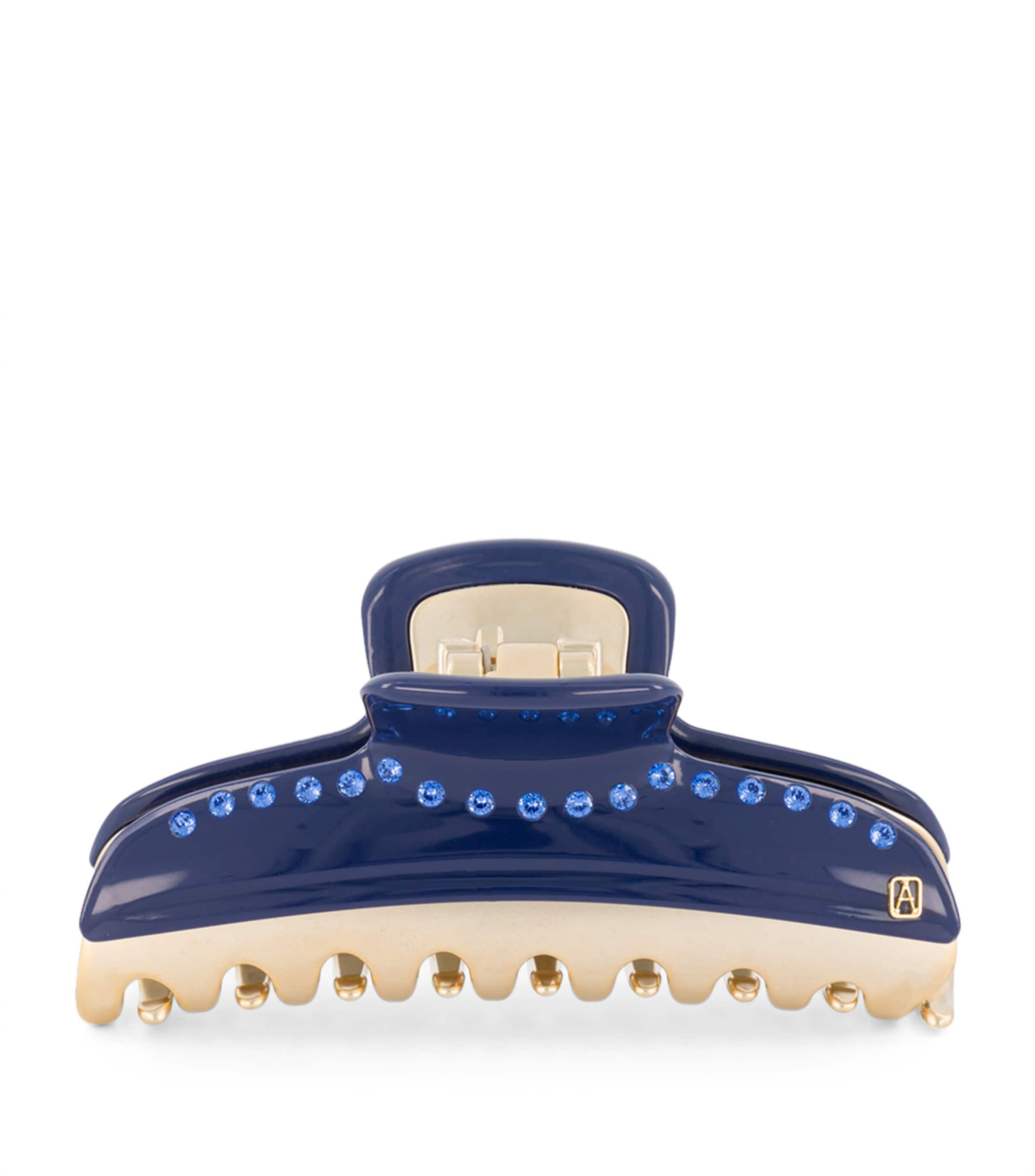 Alexandre de Paris Gold-Plated Crystal-Embellished Claw Hair Clip