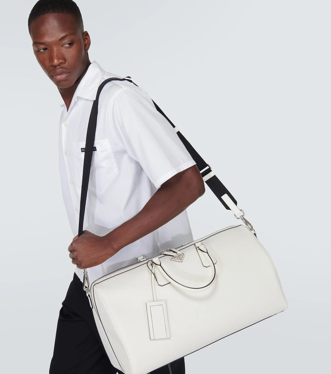 Prada - Leather duffel bag