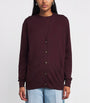 Polo Ralph Lauren Burgundy Merino Wool V-Neck Cardigan