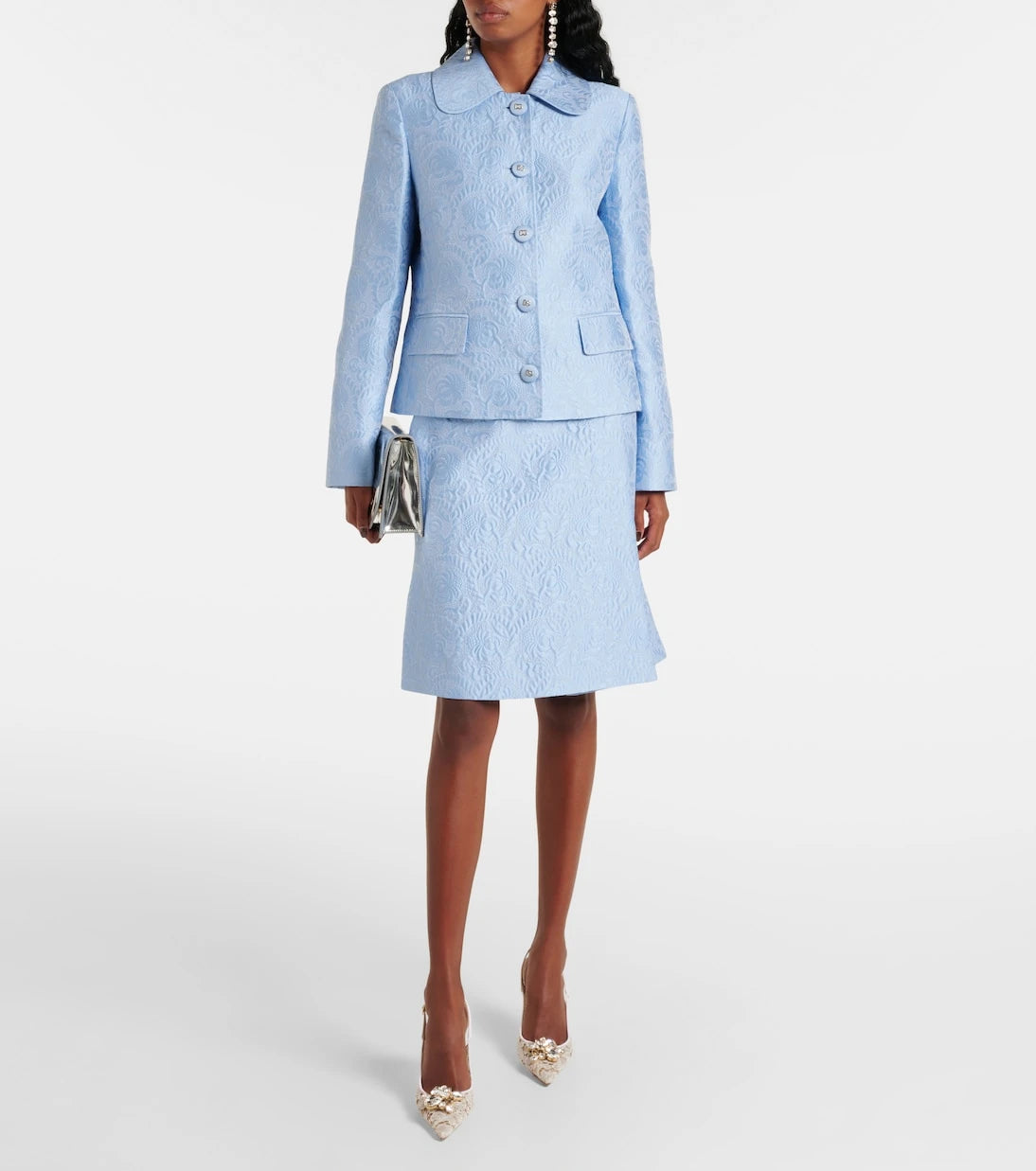 Dolce&Gabbana - Cotton and silk-blend jacquard jacket