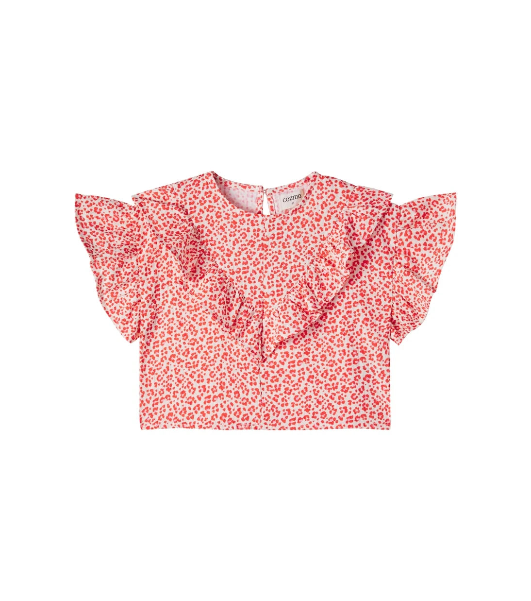 Cozmo - Duna printed ruffled cotton top