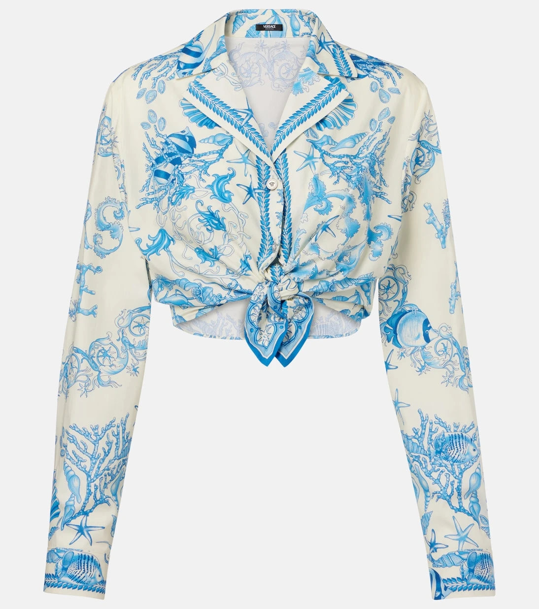 Versace - Underwater Barocco crop top