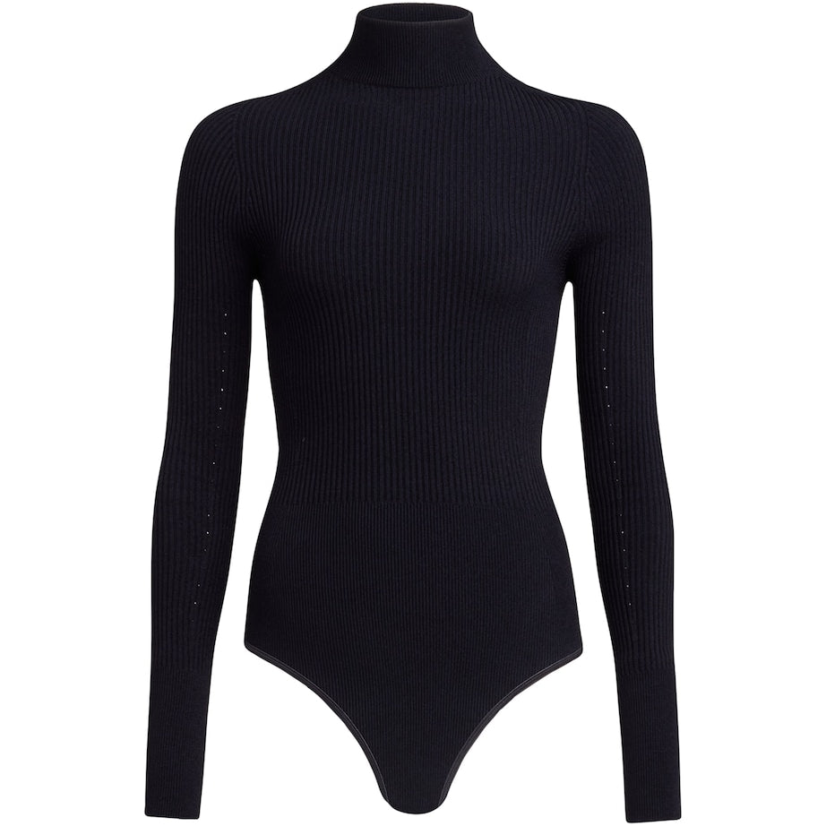 Alaïa Black High-Neck Bodysuit
