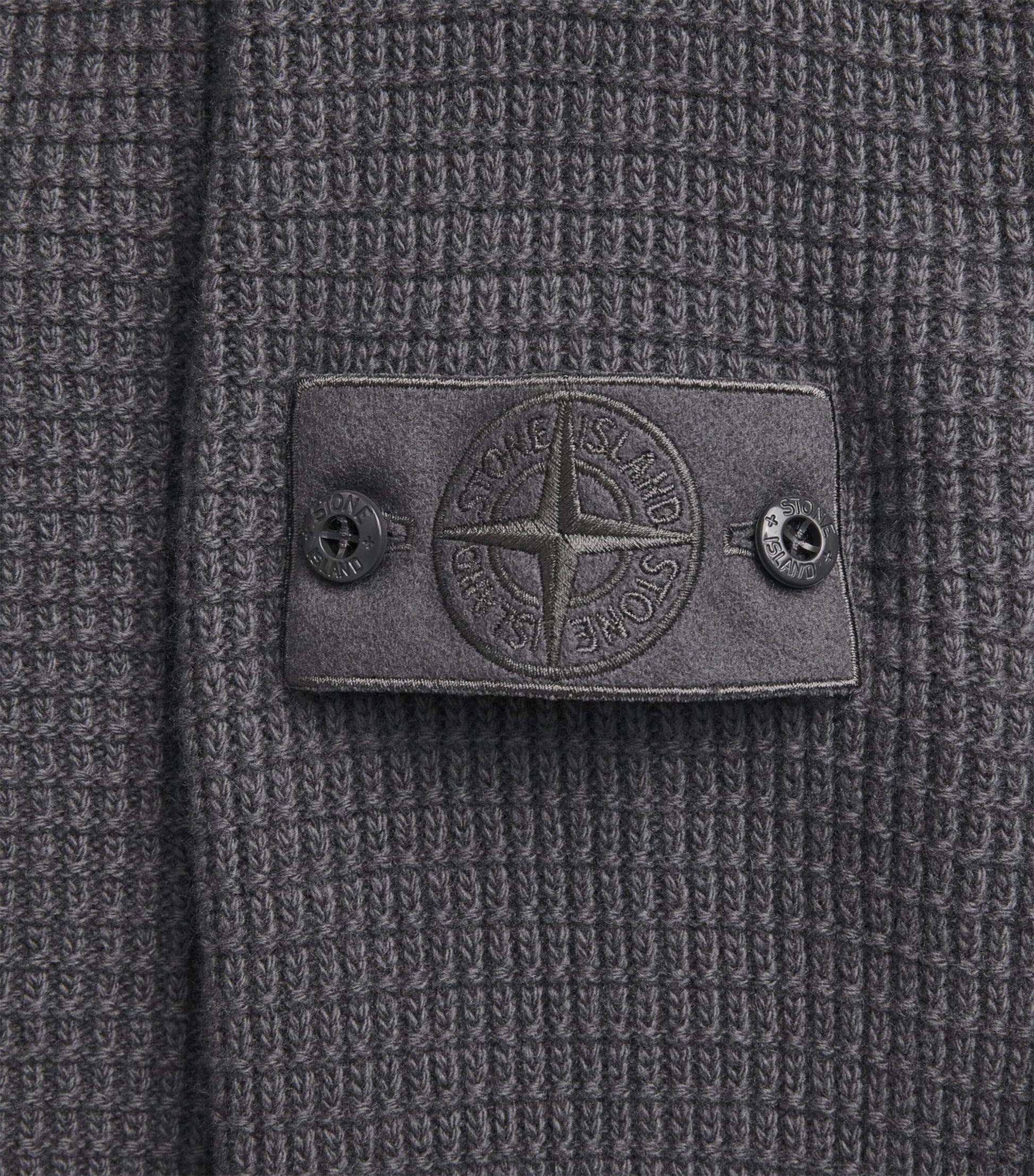 Stone Island Grey GHOST PIECE Virgin Wool Sweater