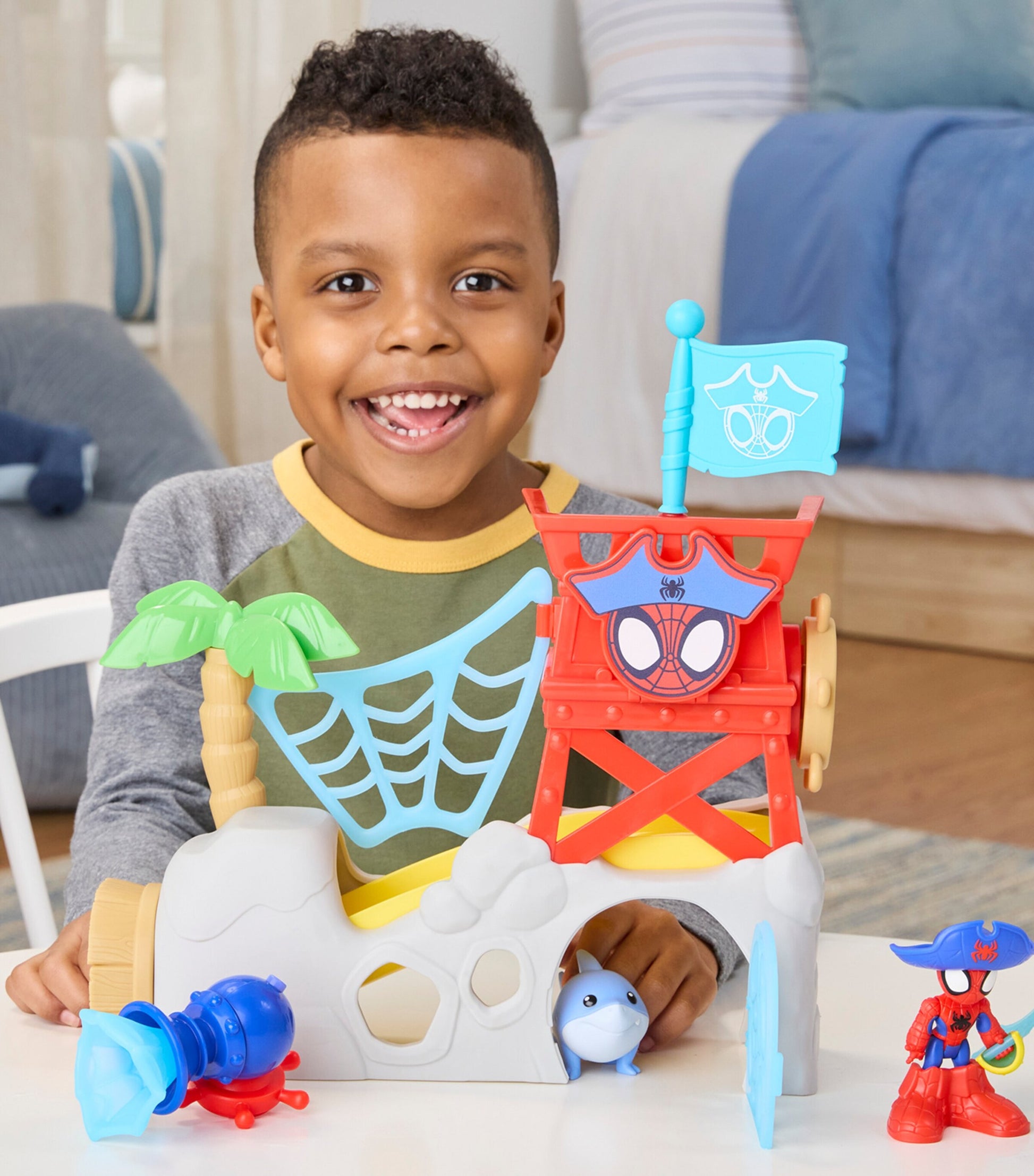 Marvel Spider-Man Water-Webs Spidey Island Playset