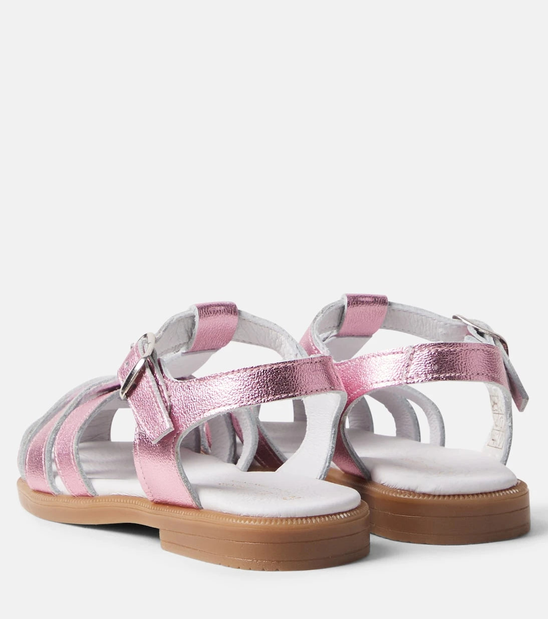 La Coqueta - Sofia metallic leather sandals