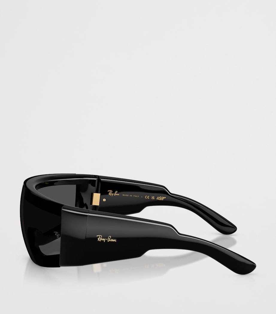 Ray-Ban Black Nylon Ultra Wrap 001 Next Generation Sunglasses