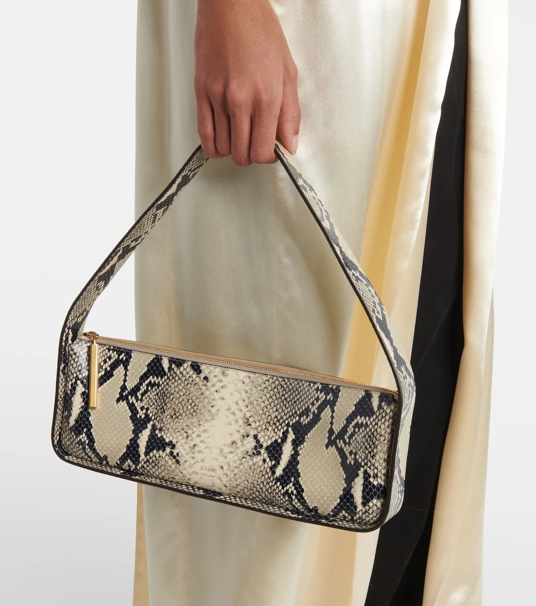 Khaite - Lori snake-effect leather shoulder bag