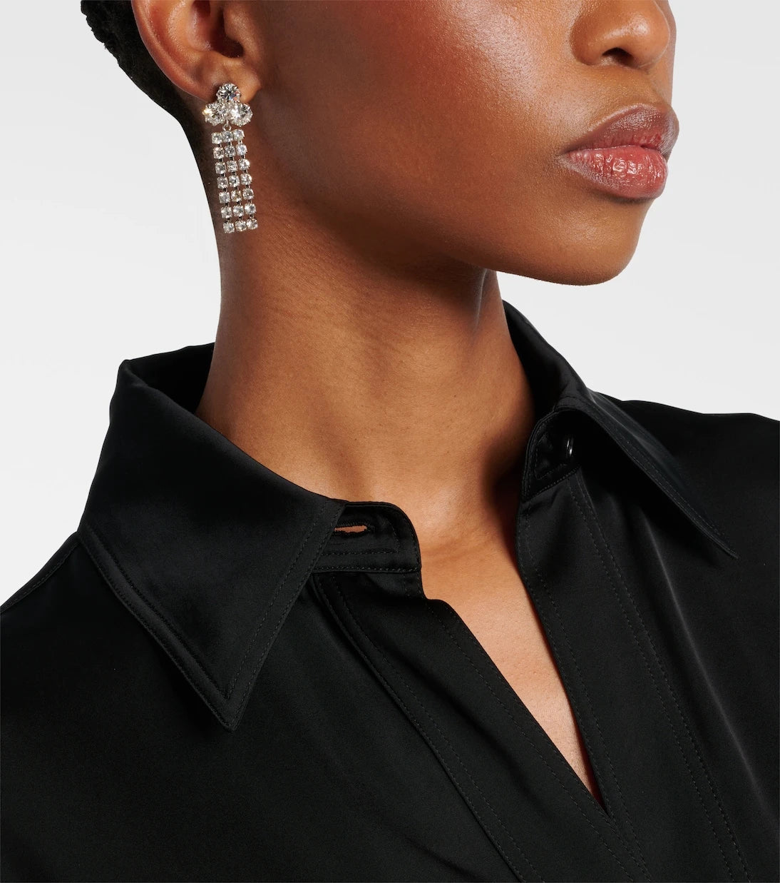 Jil Sander - Crystal-embellished earrings