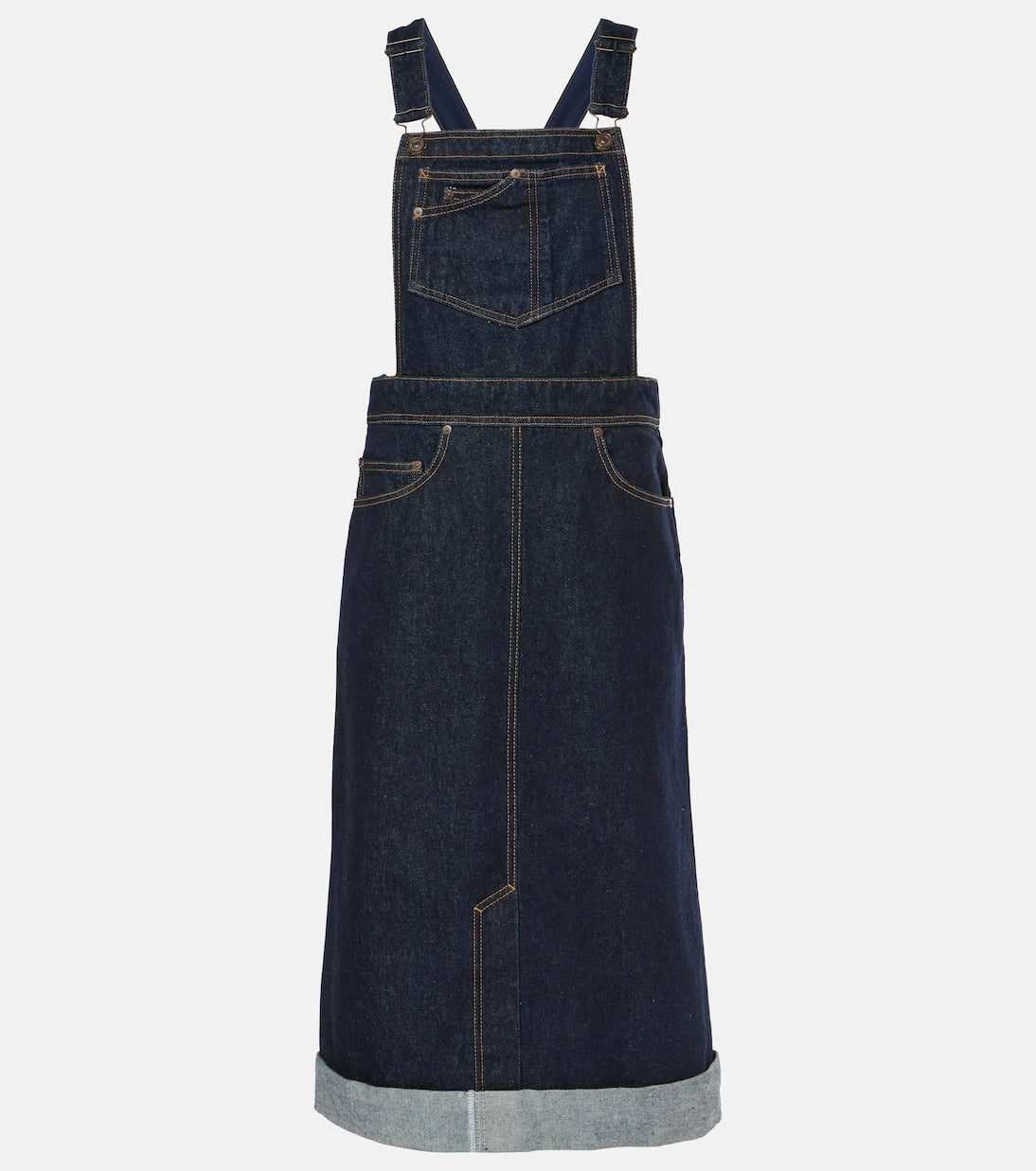 Victoria Beckham - Convertible denim midi skirt
