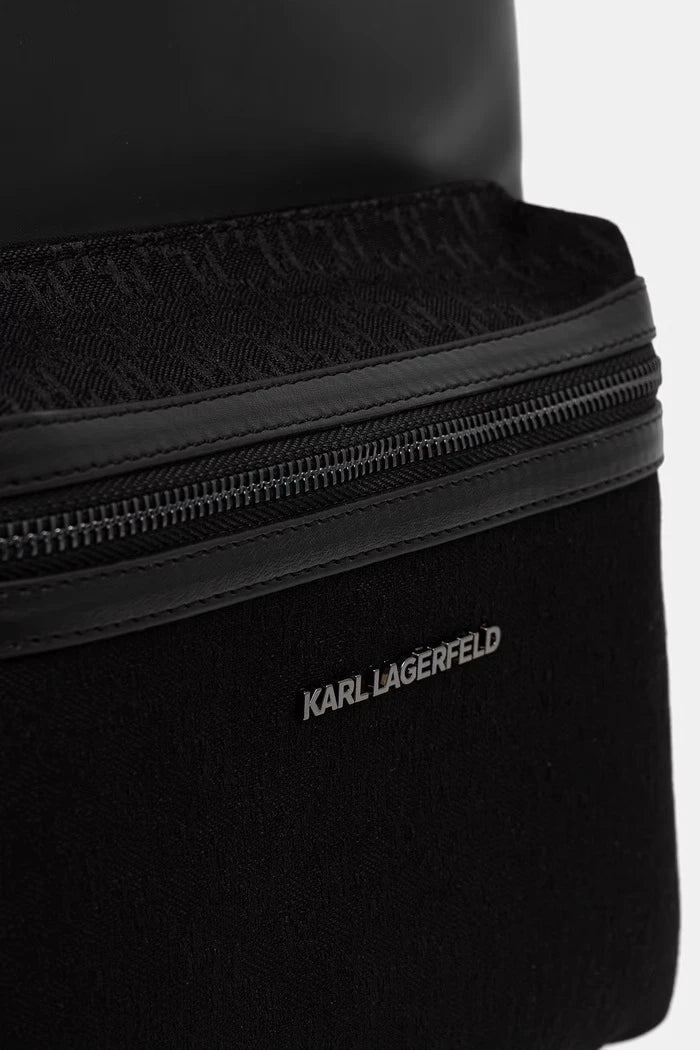 Karl Lagerfeld erkek suni deri sırt çantası